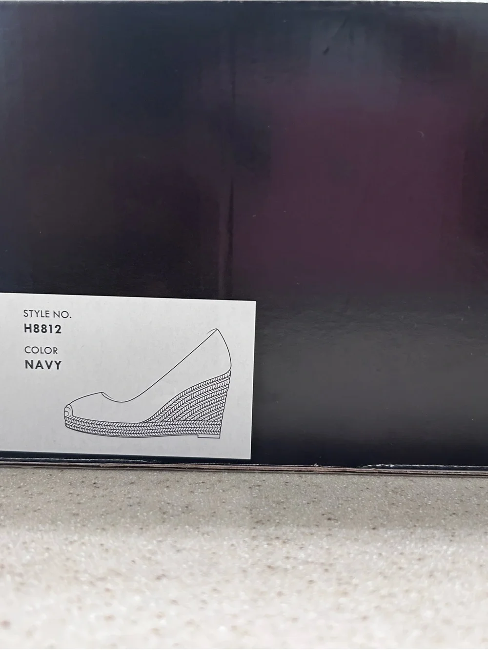 J. Crew Factory Navy Canvas Espadrille Wedge Pumps, Size 7